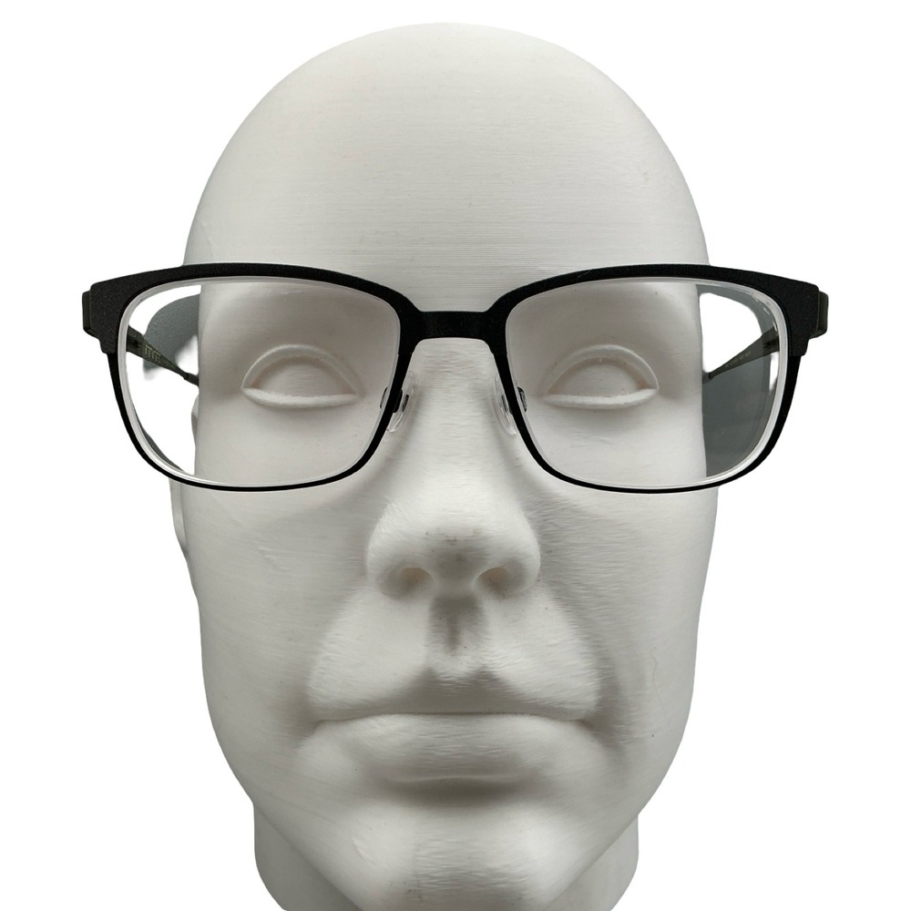 Bevel Alexander 8690 MGST Eyeglasses Black Grey Square Frames Japan 56-19